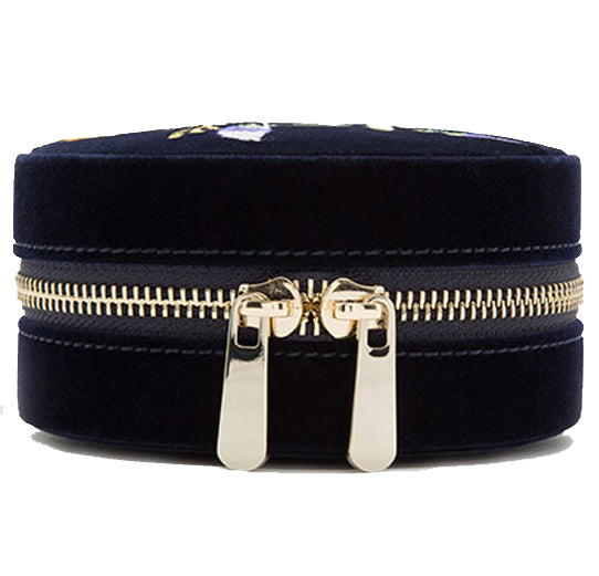 WOLF Jewellery Travel Case Zoe Round Indigo 393216 Image 2