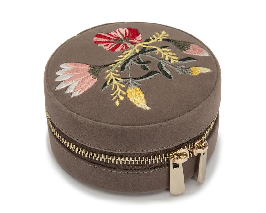 WOLF Jewellery Travel Case Zoe Round Mink 393213 Image 3