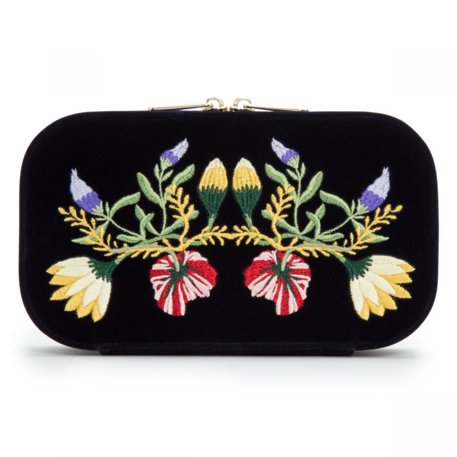 WOLF Jewellery Travel Case Zoe Zip Indigo 393316 Image 3