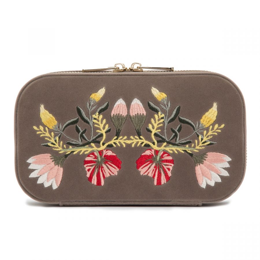 WOLF Jewellery Travel Case Zoe Zip Mink 393313 Image 3