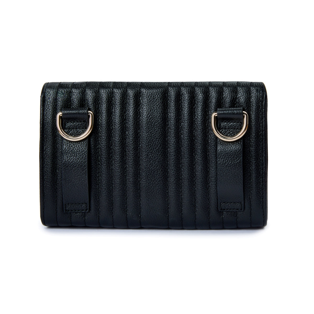 Wolf Mimi Collection Leather Black Crossbody Bag with Wristlet 768302 Image 3