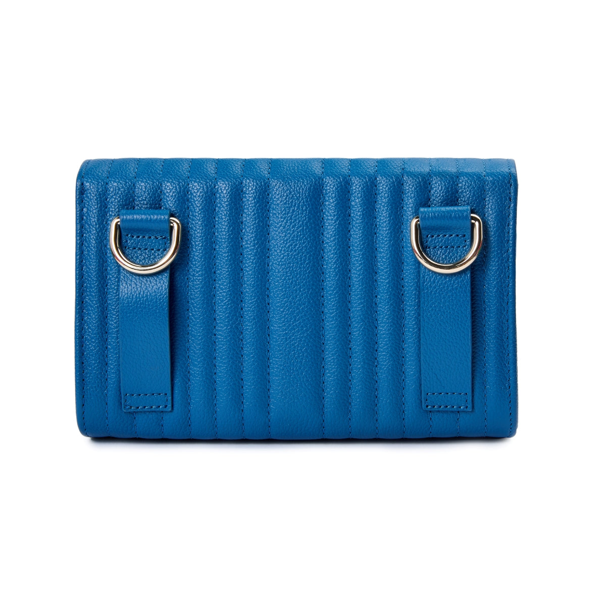 Wolf Mimi Collection Leather Blue Crossbody Bag with Wristlet 768324 Image 3