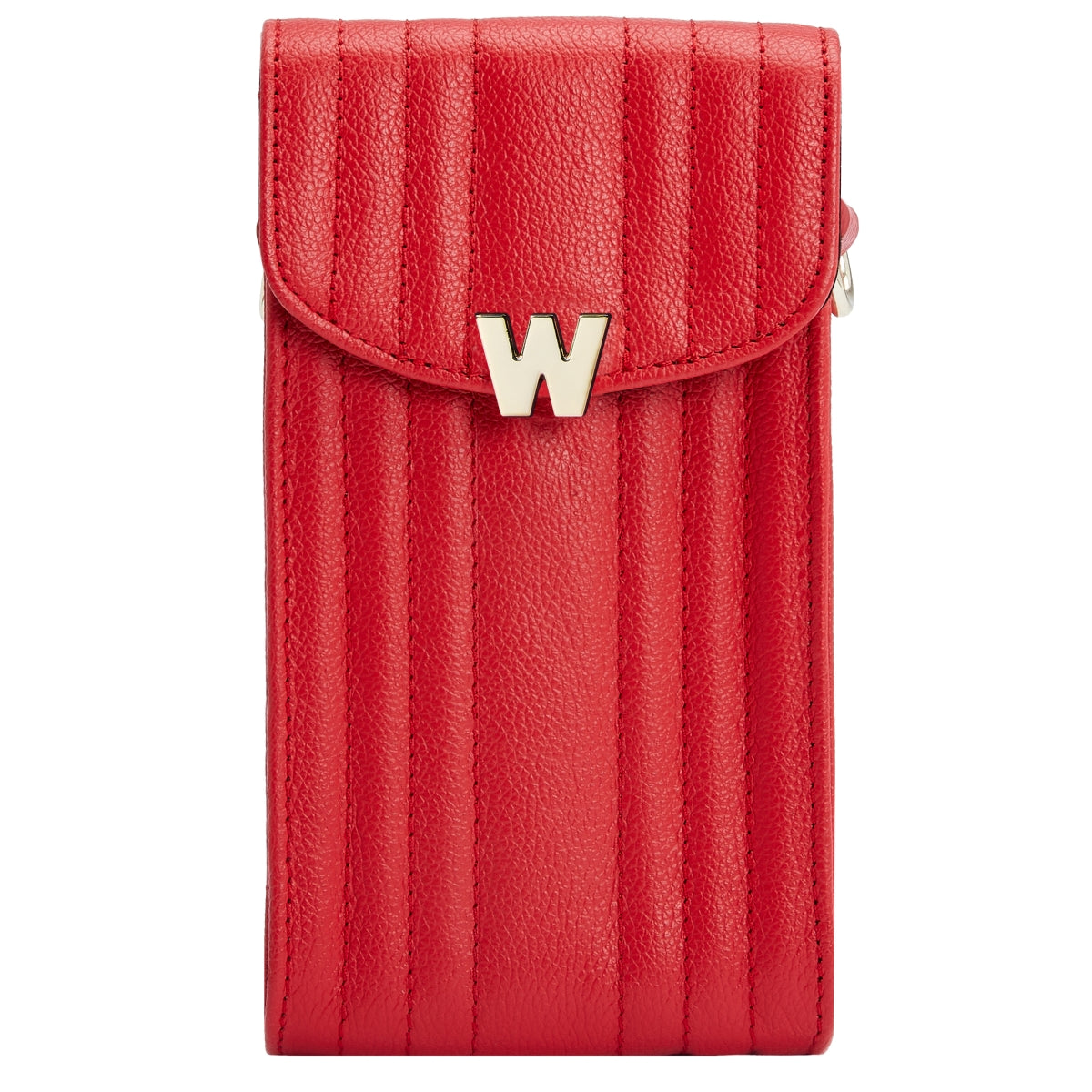 Wolf Mimi Collection Leather Red Phone Case with Wristlet and Lanyard 768572 Image 3