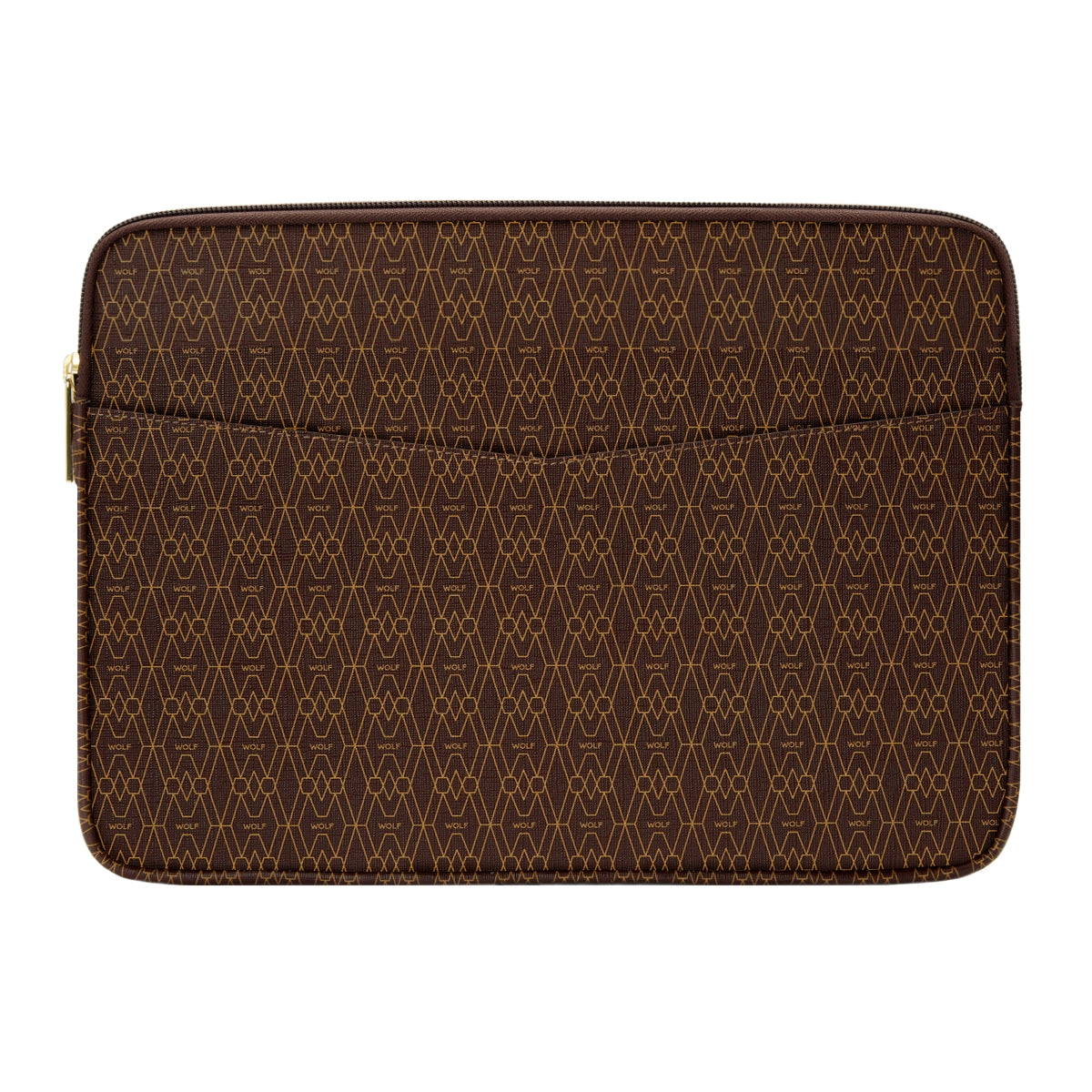 Wolf Signature Vegan Collection Brown Laptop Zip Case 777333 Image 1