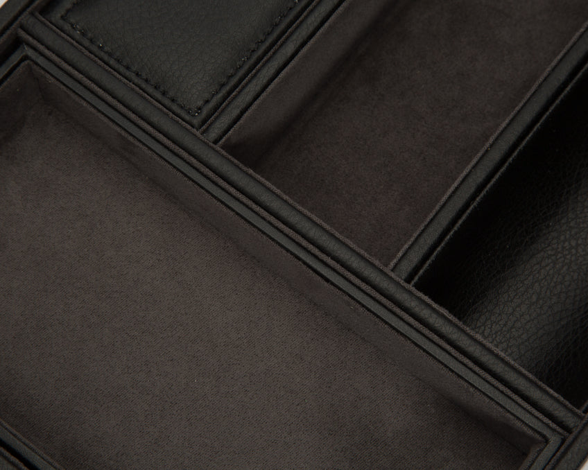 WOLF Valet Tray With Cuff Blake Black Grey 306402 Image 4
