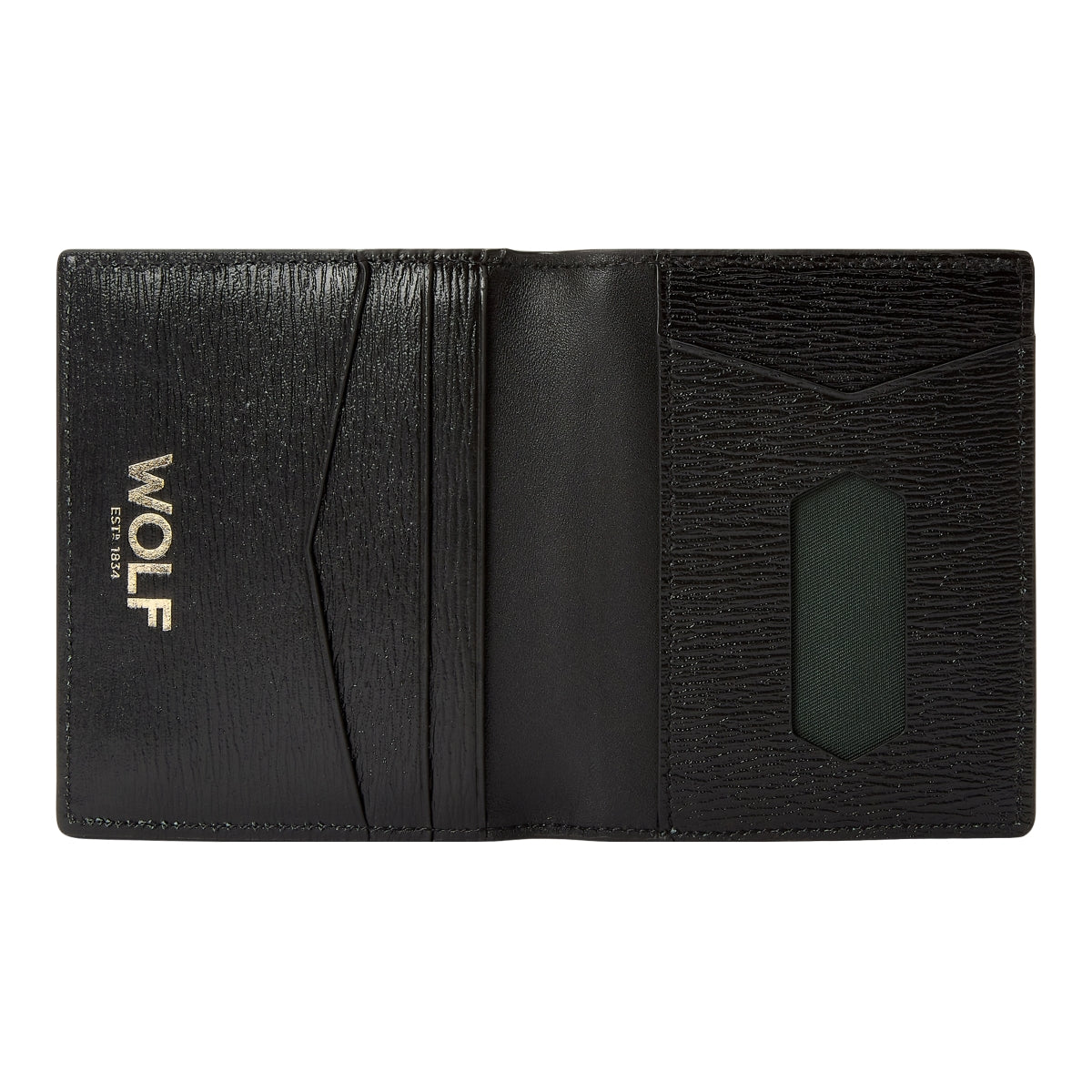 Wolf W Collection Leather Black ID Card Case 774302 Image 3
