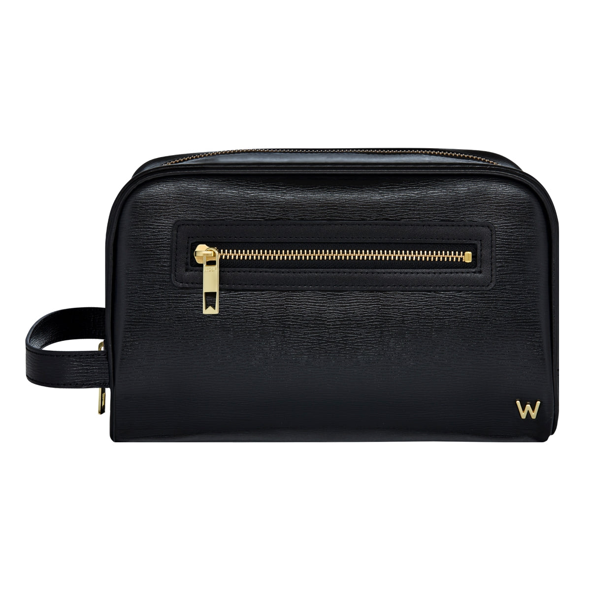 Wolf W Collection Leather Black Washbag 774702 Image 1
