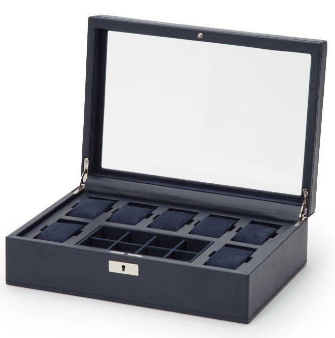WOLF Watch Box Howard Navy 465217 Image 1