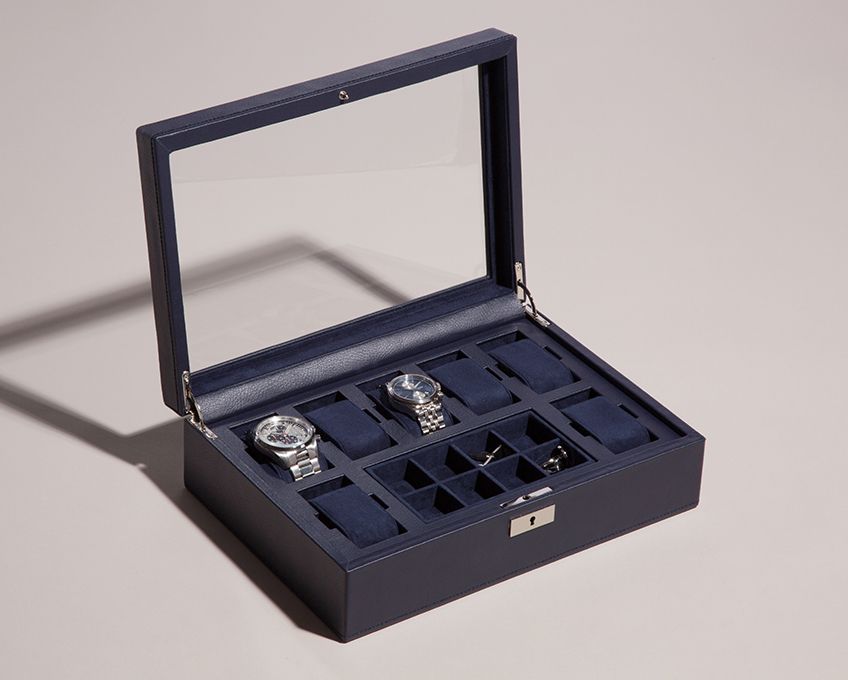 WOLF Watch Box Howard Navy 465217 Image 4