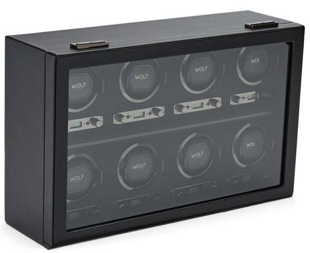 WOLF Watch Winder British Racing Black 8pc 792502 Image 2