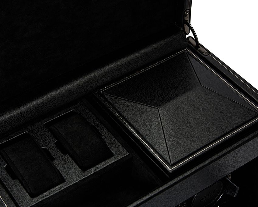 WOLF Watch Winder British Racing Black Double Storage 792202 Image 5