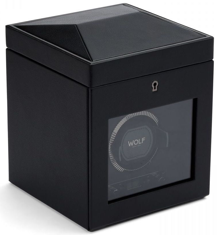 WOLF Watch Winder British Racing Black Single Storage 792102 Image 2