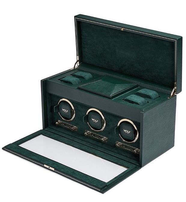 WOLF Watch Winder British Racing Green Triple 792341 Image 1