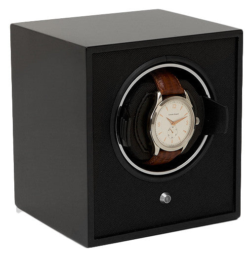 Wolf Watch Winder Lacquered Cubs Single Black D 460470 Image 1