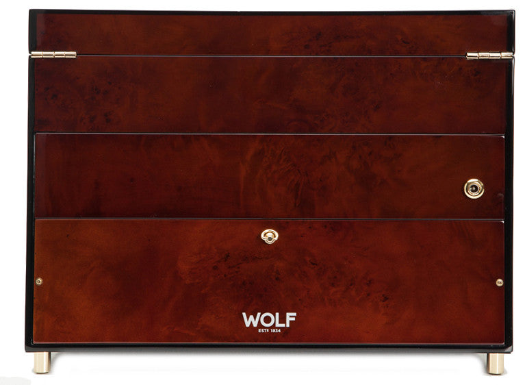 WOLF Watch Winder Savoy Double With Storage Burl 454610 Image 2