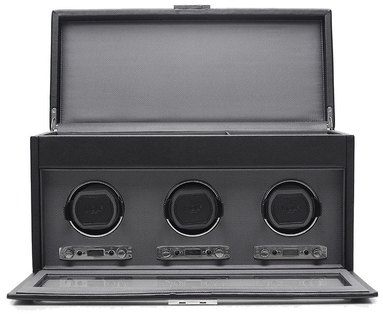 WOLF Watch Winder Viceroy Triple Storage And Travel Case 456302 Image 2