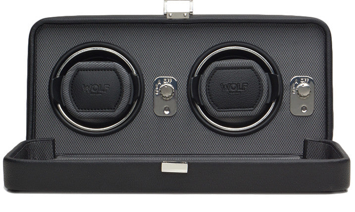 Wolf Watch Winder Windsor Double With Cover Black 4526029 Image 2