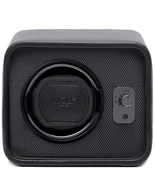 Wolf Watch Winder Windsor Single Black/Grey D 4524029 Image 1