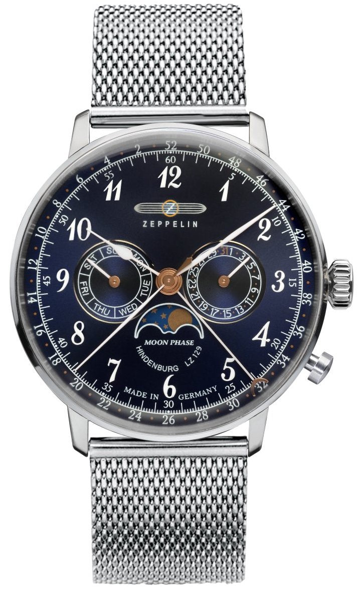 Zeppelin LZ 129 Hindenburg Moonphase Mens Watch 7036M3 Image 1