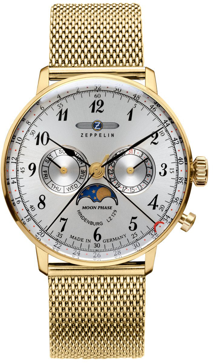 Zeppelin LZ 129 Hindenburg Moonphase Mens Watch 7038M1 Image 1