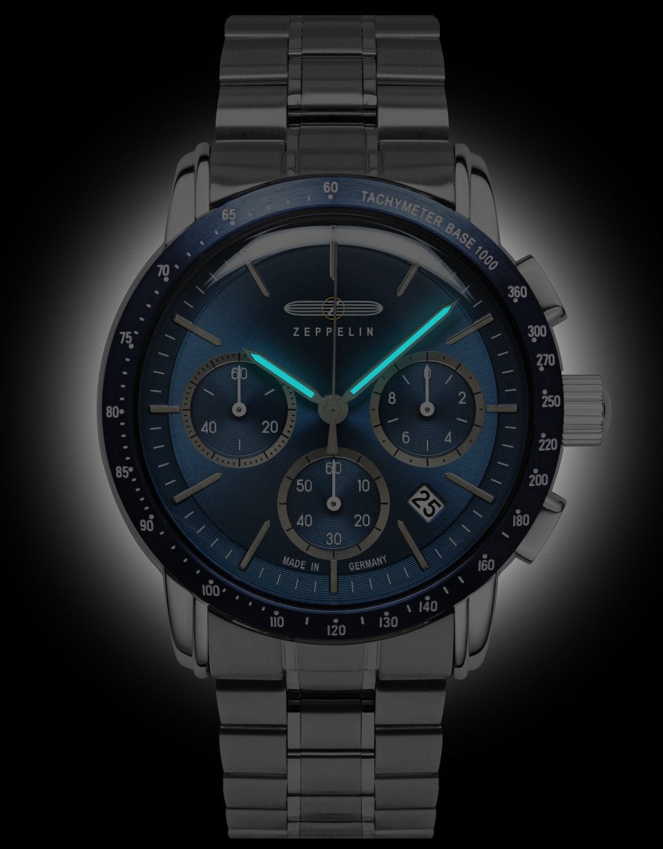 Zeppelin New York Quartz Chronograph Watch 8878MB3 Image 2