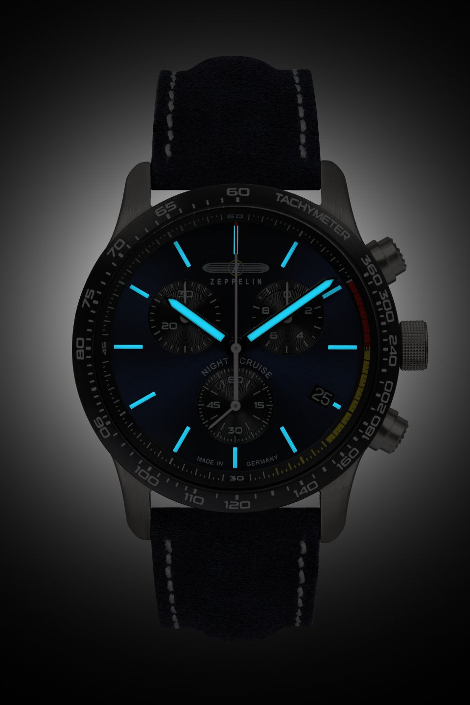 Zeppelin Watch Night Cruise Men 72883 Set Image 2