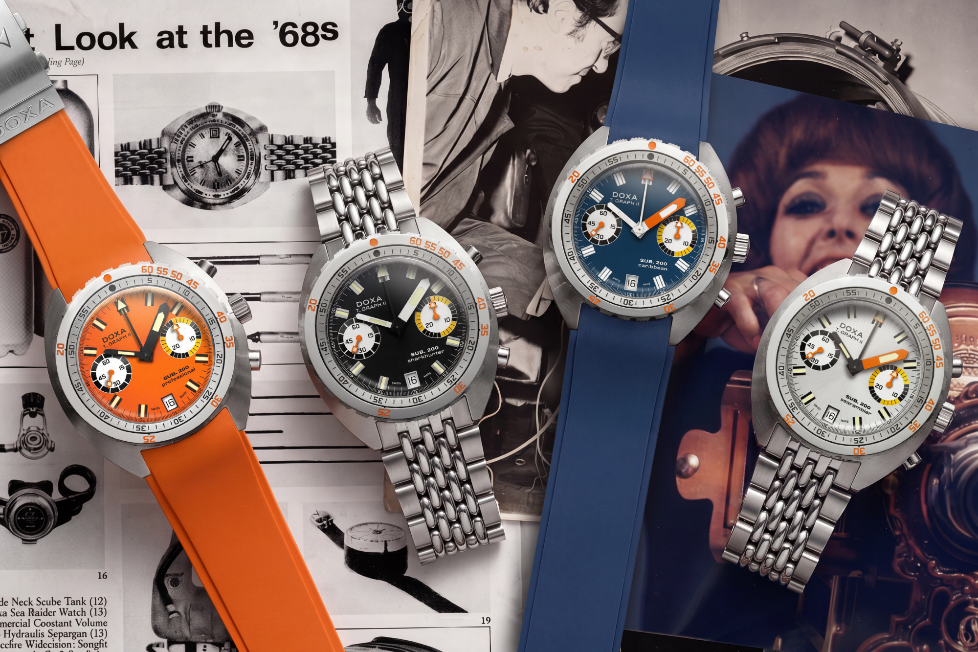 DOXA SUB 200 T.GRAPH II: The Legendary Dive Chronograph Returns With Eight New References For 2026