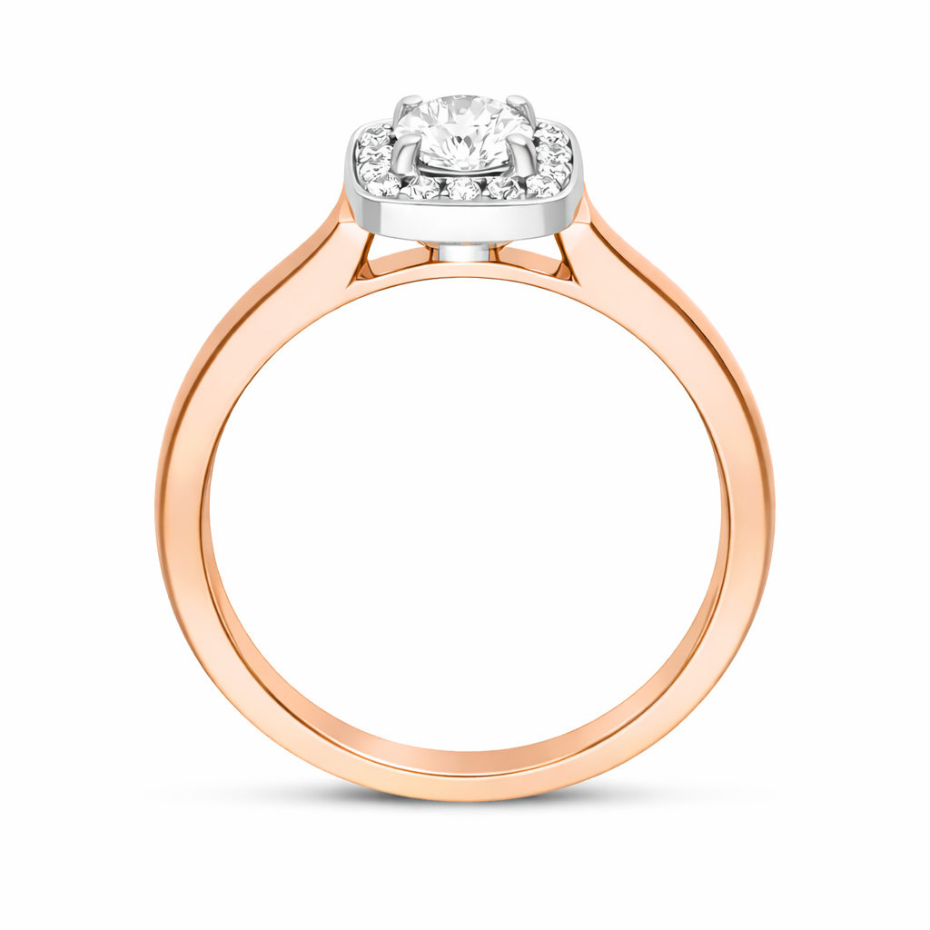 18ct Rose Gold 0.38ct Diamond Pave Cluster Ring 16733 Image 2