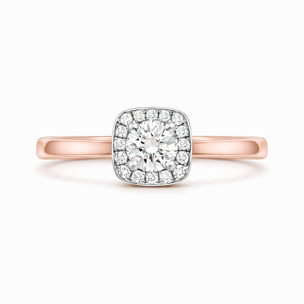 18ct Rose Gold 0.38ct Diamond Pave Cluster Ring 16733 Image 3
