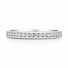 18ct White Gold 0.14ct Diamond Channel Set Half Eternity Ring 14984 Image 2