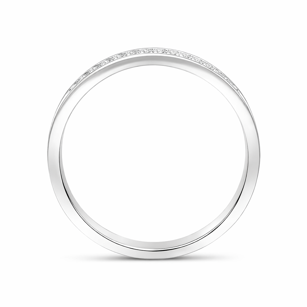 18ct White Gold 0.14ct Diamond Channel Set Half Eternity Ring 14984 Image 3