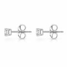 18ct White Gold 0.20ct Diamond Solitaire Brilliant Cut Stud Earrings 17011 Image 2