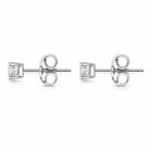 18ct White Gold 0.25ct Diamond Solitaire Brilliant Cut Stud Earrings 17012 Image 2