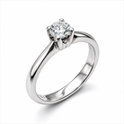 18ct White Gold 0.25ct Round Brilliant Diamond Solitaire Ring DMN-5004 Image 1