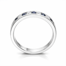 18ct White Gold 0.29ct Sapphire and Diamond Half Eternity Ring DMN-1947 Image 2