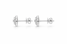 18ct White Gold 0.33ct Diamond Square Cluster Stud Earrings DMN-2778 Image 2