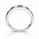18ct White Gold 0.33ct Sapphire Diamond Graduating Ring DMN-1998 Image 2