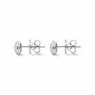 18ct White Gold 0.42ct Diamond Round Cluster Stud Earrings DMN-1974 Image 2