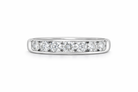 18ct White Gold 0.45ct Diamond Channel Set Half Eternity Ring 17811 Image 2