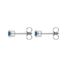 18ct White Gold 0.47ct Aquamarine Stud Earrings DMN-2786 Image 2