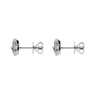 18ct White Gold 0.66ct Sapphire and Diamond Cluster Earrings DMN-161 Image 2