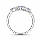 18ct White Gold 0.72ct Sapphire Diamond Ring F33 Image 3