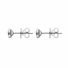 18ct White Gold 0.88ct Aquamarine Solitaire Stud Earrings 12850A3 Image 2