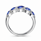 18ct White Gold 1.62ct Sapphire and Diamond Dress Ring DMN-1403 Image 2