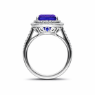 18ct White Gold 6.84ct Tanzanite and Diamond Dress Ring DMN-980 Image 2