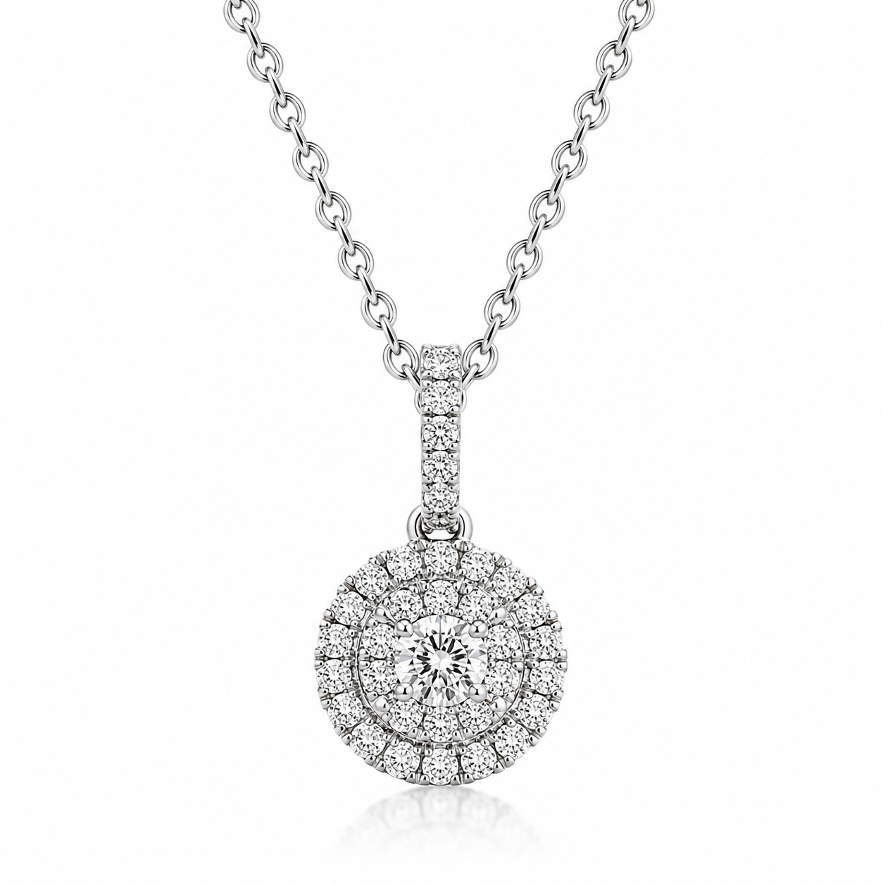 18ct White Gold Diamond Two-Piece Jewellery Gift Set - Image 3