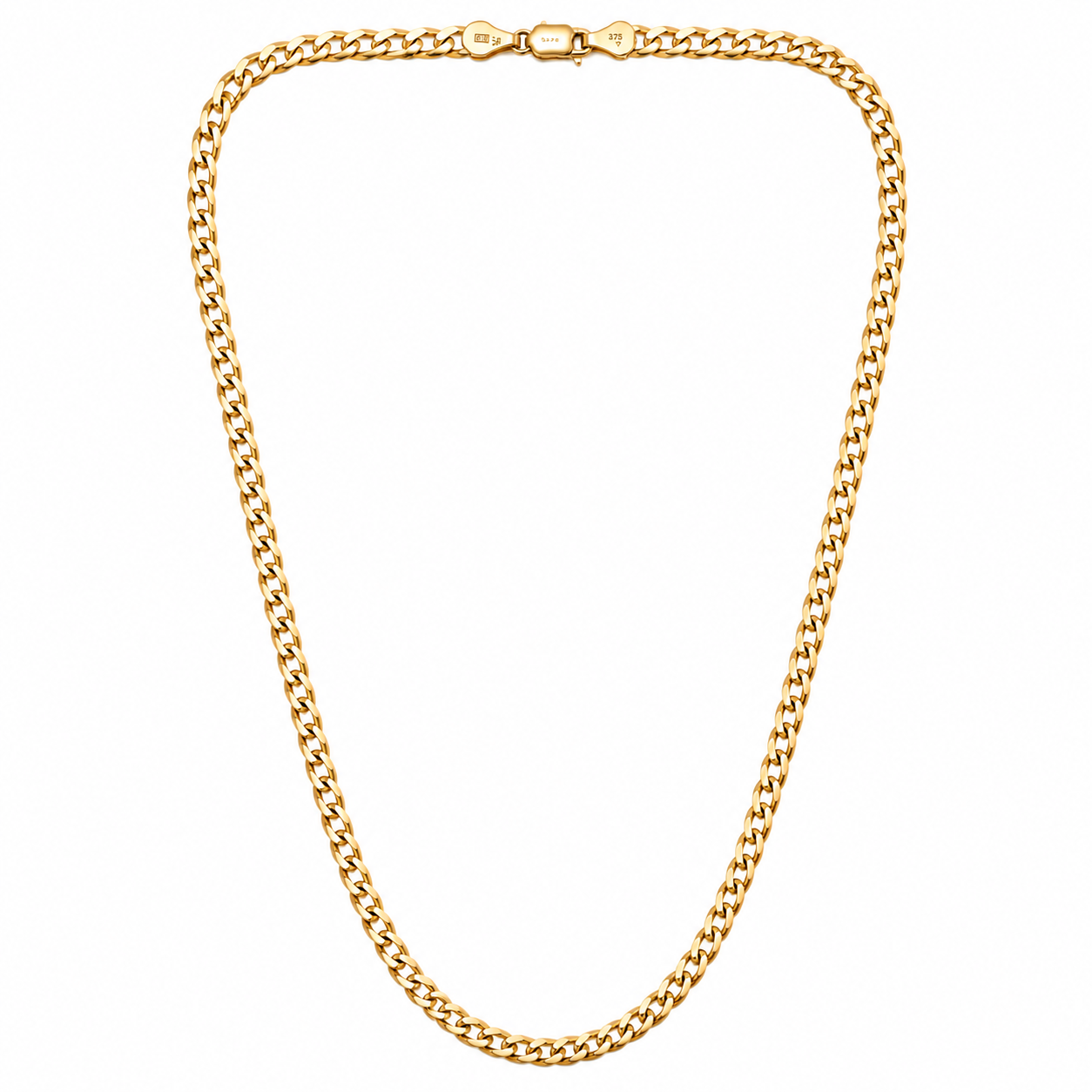 9ct Yellow Gold 5mm Curb Chain 50cm 6.2g CDN-4999 Image 1