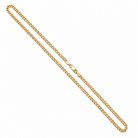 9ct Yellow Gold 50cm Curb Chain 5mm Width CDN-4999 Image 3