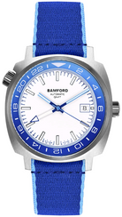 Bamford Summer GMT Azure Blue &amp; Aquamarine Watch GMT+2