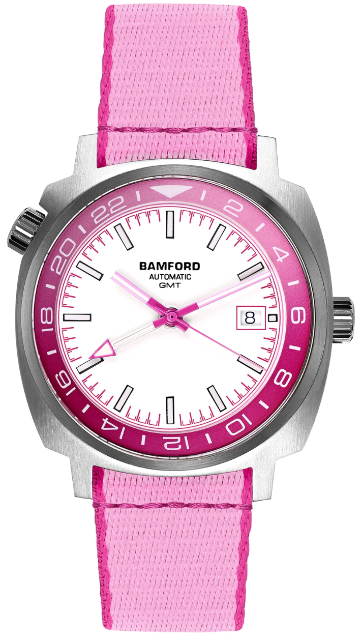 Bamford Summer GMT Bubble Gum Pink &amp; Magenta Watch GMT-4